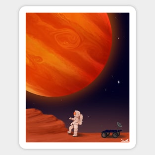 Red Planet Astroexplorer Sticker